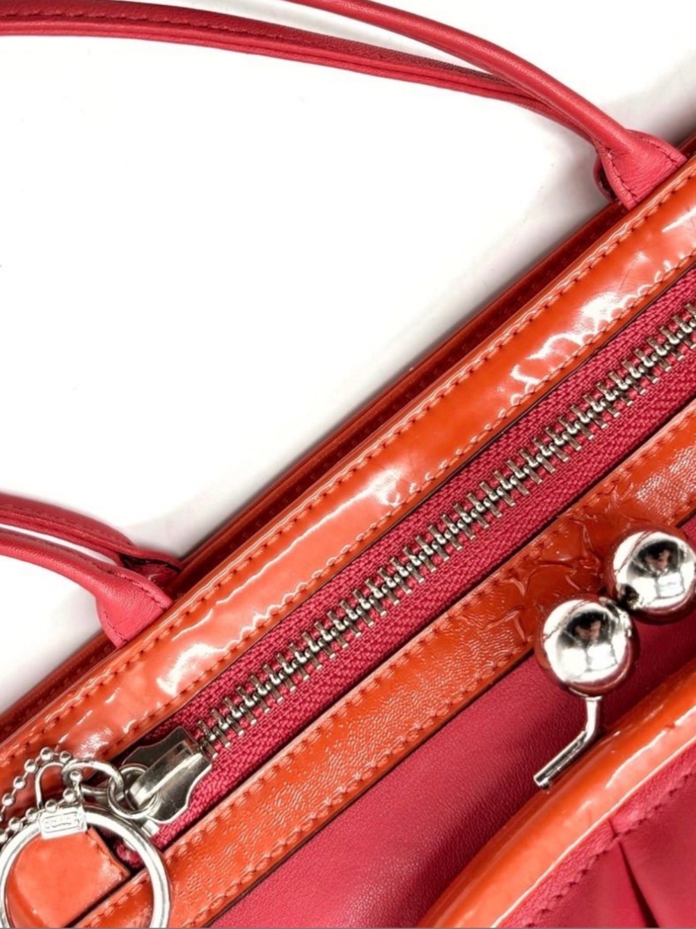 Coach RARE Bonnie Cashin Poppy Kisslock Satchel EUC - Picture 7 of 10
